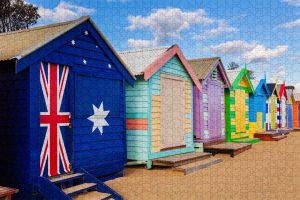 Brighton Beach, Victoria ~ 1000 Piece Puzzles