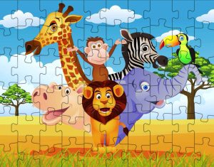 African Animals Jigsaw Puzzle ~ Kids Puzzles