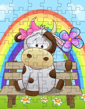 Cow Jigsaw Puzzle ~ Kids Puzzles