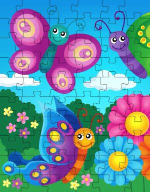 Butterfly Jigsaw Puzzle ~ Kids Puzzles