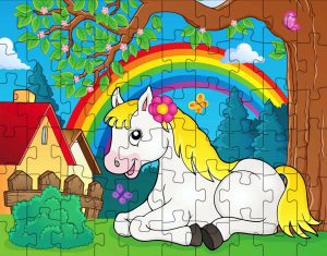 Horse Rainbow Puzzle ~ Kids Puzzles