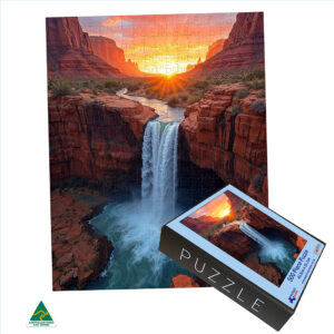 500 piece jigsaw puzzle and box